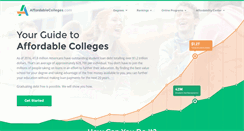 Desktop Screenshot of affordablecolleges.com